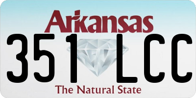 AR license plate 351LCC