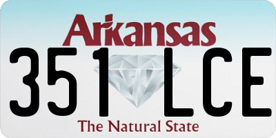 AR license plate 351LCE