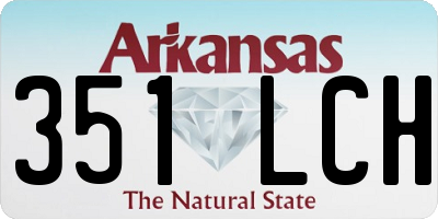 AR license plate 351LCH