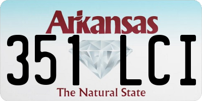AR license plate 351LCI