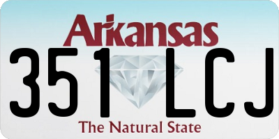 AR license plate 351LCJ
