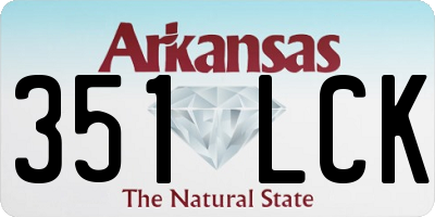 AR license plate 351LCK