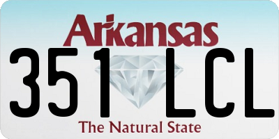 AR license plate 351LCL