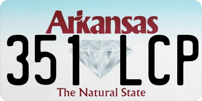 AR license plate 351LCP