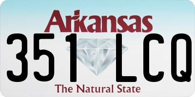 AR license plate 351LCQ