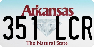 AR license plate 351LCR
