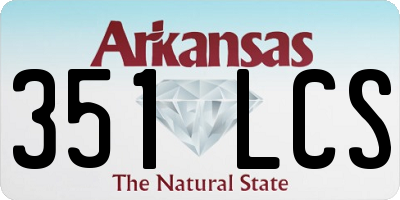 AR license plate 351LCS