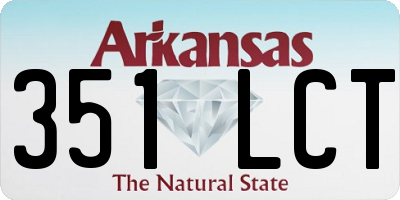 AR license plate 351LCT