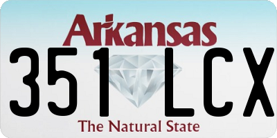 AR license plate 351LCX