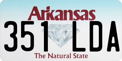 AR license plate 351LDA