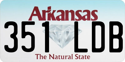 AR license plate 351LDB