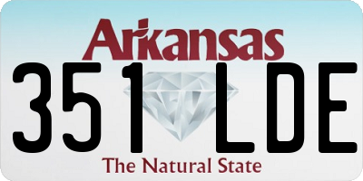 AR license plate 351LDE