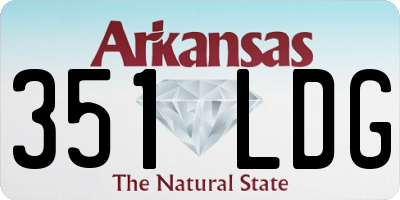 AR license plate 351LDG