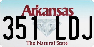 AR license plate 351LDJ