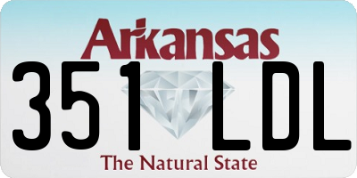 AR license plate 351LDL