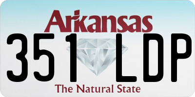 AR license plate 351LDP