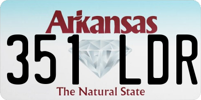 AR license plate 351LDR