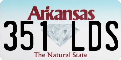 AR license plate 351LDS
