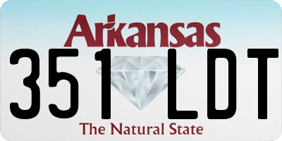 AR license plate 351LDT