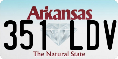 AR license plate 351LDV