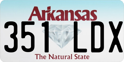 AR license plate 351LDX