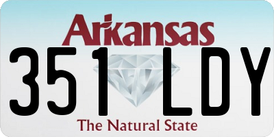 AR license plate 351LDY