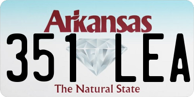 AR license plate 351LEA