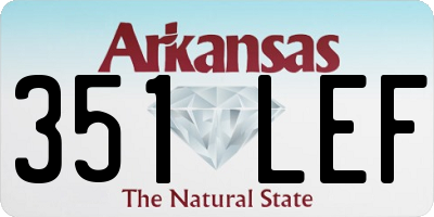 AR license plate 351LEF