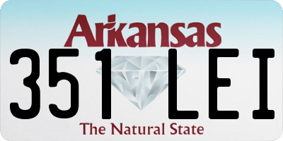 AR license plate 351LEI