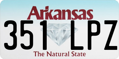 AR license plate 351LPZ