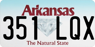 AR license plate 351LQX