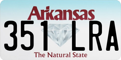 AR license plate 351LRA
