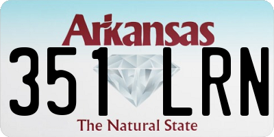 AR license plate 351LRN