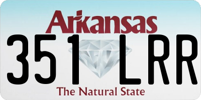 AR license plate 351LRR
