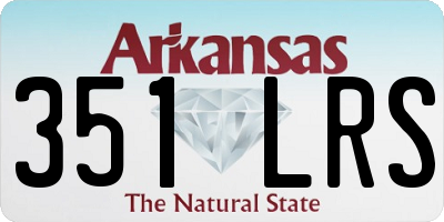 AR license plate 351LRS