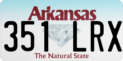 AR license plate 351LRX