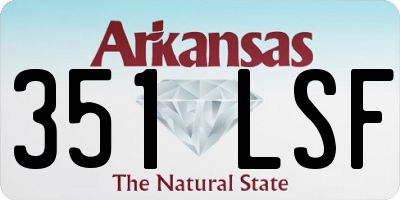 AR license plate 351LSF