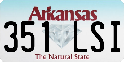 AR license plate 351LSI