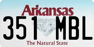 AR license plate 351MBL