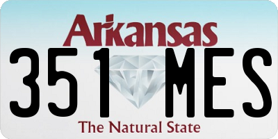 AR license plate 351MES