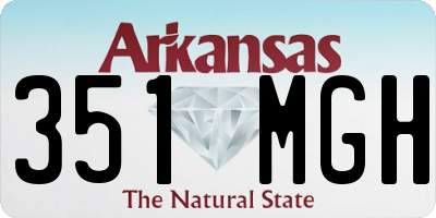 AR license plate 351MGH