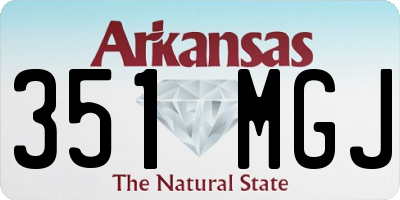 AR license plate 351MGJ