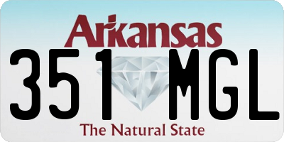 AR license plate 351MGL