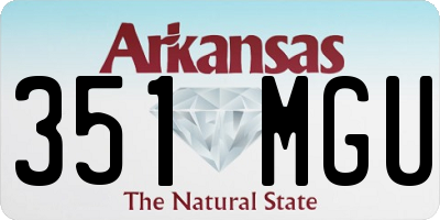 AR license plate 351MGU