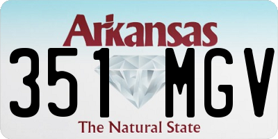AR license plate 351MGV