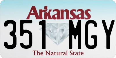 AR license plate 351MGY