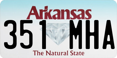AR license plate 351MHA
