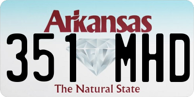 AR license plate 351MHD