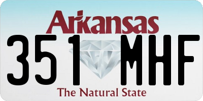 AR license plate 351MHF