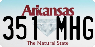 AR license plate 351MHG